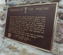 "Birtplace of the Martini" plaque